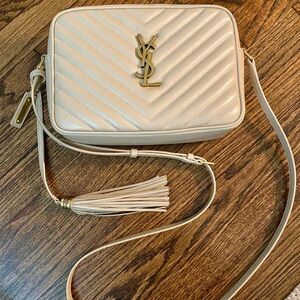 Saint Laurent Calfskin Matelasse Monogram Lou Camera Bag